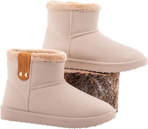 Produktbild von Pénélope Reitstiefel für Damen mit Futter wasserdicht und wintertauglich in Grau und Beige
