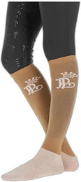 Produktbild von Pénélope Reitturniersocken Damen aus Baumwolle Blau Weiß Beige Größe 36/41