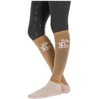 Produktbild von Pénélope Reitturniersocken Damen aus Baumwolle Blau Weiß Beige Größe 36/41