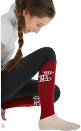 Produktbild von Pénélope Reitturniersocken Damen aus Baumwolle Blau Weiß Größe 31/36 2er Pack