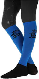 Produktbild von Pénélope Reitturniersocken Damen aus Baumwolle Blau Weiß Größe 31/36 2er Pack