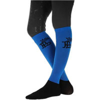 Produktbild von Pénélope Reitturniersocken Damen aus Baumwolle Blau Weiß Größe 31/36 2er Pack