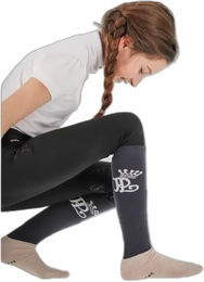Produktbild von Pénélope Reitturniersocken für Damen aus Baumwolle Blau Weiß Größe 31/36 2er Pack