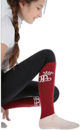 Produktbild von Pénélope Reitturniersocken für Damen aus Baumwolle Blau Weiß Größe 31/36 2er Pack