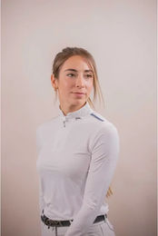 Produktbild von Pénélope Séville Reitpolo Damen Weiß Baumwolle XL