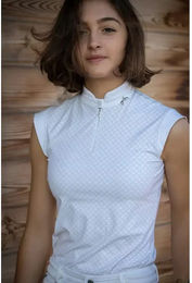 Produktbild von Pénélope Seville Turnier-Poloshirt für Damen in Weiß aus Polyamid