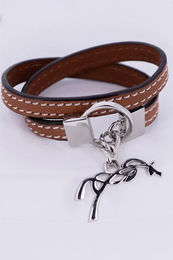 Produktbild von Pénélope Signature Armband für Damen aus Leder in Braun Größe M