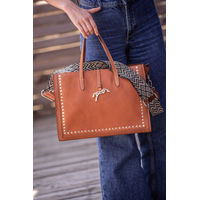 Produktbild von Pénélope Tasche Naily Romane 261 aus Leder in Braun 35 x 25 x 13 cm