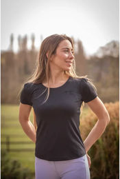 Pénélope Techty Honey T-Shirt für Damen in Anthrazit Grau Schwarz – Bild 1 von 1