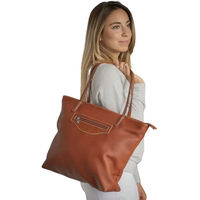 Produktbild von Pénélope Toti Damen Ledertasche Braun