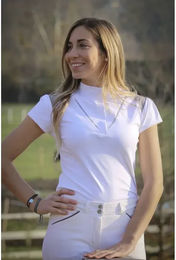 Produktbild von Pénélope Turnier-Poloshirt für Damen in Weiß Größe XL
