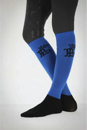 Produktbild von Pénélope Turniersocken für Damen aus Baumwolle Blau Weiß Größe 36/41