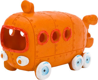 Produktbild von Penn Plax Bikini Bottom Bus Figur und Höhle für Fische Orange - 1 Stk.