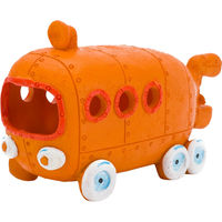 Produktbild von Penn Plax Bikini Bottom Bus Figur und Höhle für Fische Orange - 1 Stk.