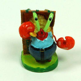 Penn-Plax Nickelodeon SpongeBob Schwammkopf Mr. Krabs Mini Harz Ornament für Fische 3er Set - 1 Stk. – Bild 1 von 2