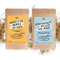 Produktbild von People Who Kaer Sparset Entspannte Reise mit Beruhigungspulver und Moroscher Karottensuppe für Hunde zur Unterstützung von Magen-Darm und Verdauung