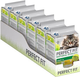 Perfect Fit Adult 1+ Premium Katzenfutter nass Huhn und Truthahn Stückchen in Sauce getreidefrei 36x50g – Bild 1 von 3