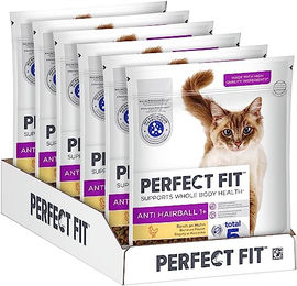 Perfect Fit Anti-Hairball Trockenfutter Huhn für adulte Katzen 6x750g - 6 x 750 g – Bild 1 von 11