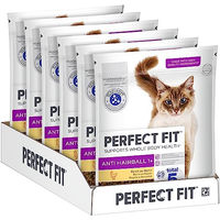 Produktbild von Perfect Fit Anti-Hairball Trockenfutter Huhn für adulte Katzen 6x750g - 6 x 750 g