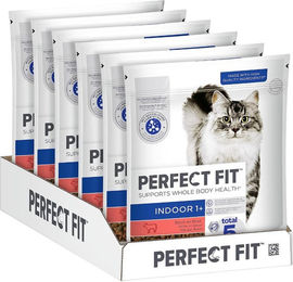 Perfect Fit Indoor Adult Trockenfutter für erwachsene Katzen mit Rind zur Gewichtskontrolle und Unterstützung von Haut, Fell, Verdauung und Harnwegen – Bild 1 von 1