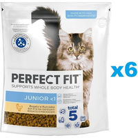 Produktbild von Perfect Fit Junior Trockenfutter mit Huhn für Kitten 6x750 g - 6 x 750 g