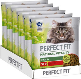 Produktbild von Perfect Fit Katze Natural Vitality Adult 1+ mit Rind und Huhn 6x650g