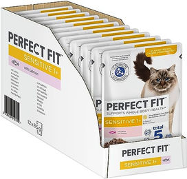 Perfect Fit Katzen Nassfutter Sensitive Lachs Stückchen in Sauce Adult 12 x 85g - 12 x 85 g – Bild 1 von 13