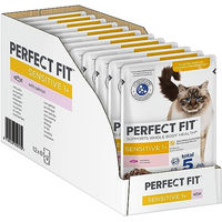 Produktbild von Perfect Fit Katzen Nassfutter Sensitive Lachs Stückchen in Sauce Adult 12 x 85g - 12 x 85 g