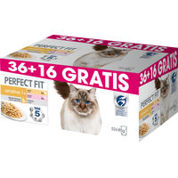 Produktbild von Perfect Fit Katzen Nassfutter Sensitive mit Lachs und Huhn für Kitten und Adult