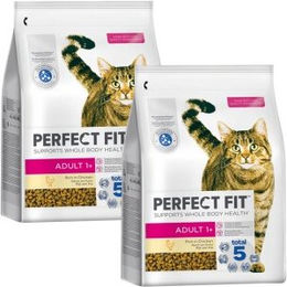 Produktbild von Perfect Fit Katzenfutter Adult mit Huhn 2x2,8 kg - 2 x 2,8 kg
