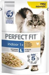 Perfect Fit Katzenfutter Indoor Adult Huhn in Sauce 12x85g - 12 x 85 g – Bild 1 von 5