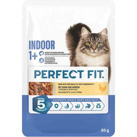 Produktbild von Perfect Fit Katzenfutter Indoor Huhn mit Gemüse in Sauce 12x85g
