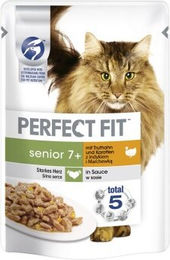 Perfect Fit Katzenfutter Senior 7+ mit Truthahn 12x85 g - 12 x 85 g – Bild 1 von 3