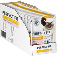 Produktbild von Perfect Fit Katzenfutter Sensitive Lachs für erwachsene Katzen 12x85g