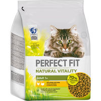 Produktbild von Perfect Fit Natural Vitality Katzenfutter Adult mit Huhn und Truthahn, hoher Fleischanteil, 3 x 2,4 kg Beutel - 2,4 kg