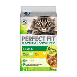 Perfect Fit Natural Vitality Katzennassfutter Adult mit Huhn und Truthahn 36 x 50 g getreidefrei - 6 x 50 g – Bild 1 von 7