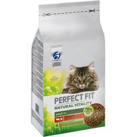 Produktbild von Perfect Fit Natural Vitality Trockenfutter für erwachsene Katzen mit Rind und Huhn ohne Konservierungsstoffe 6 kg - 6 kg