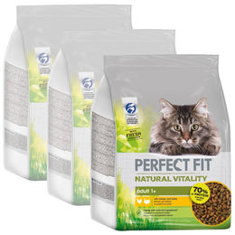 Perfect Fit Natural Vitality Trockenfutter Huhn und Truthahn für adulte Katzen 3x2,4kg - 3 x 2,4 kg – Bild 1 von 7
