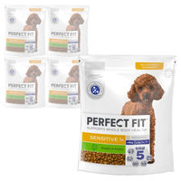 Produktbild von Perfect Fit Sensitiv Trockenfutter Pute für erwachsene Hunde kleiner Rassen ohne Soja 5x825g