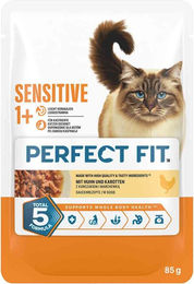 Perfect Fit Sensitive Katzenfutter Huhn mit Karotte in Sauce 12x85 g – Bild 1 von 1