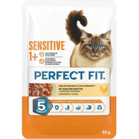 Produktbild von Perfect Fit Sensitive Katzenfutter Huhn mit Karotte in Sauce 12x85 g