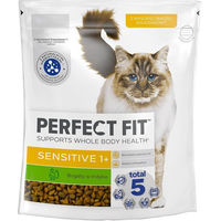 Produktbild von Perfect Fit Sensitive Trockenfutter mit Truthahn für adulte Katzen 750 g - 750 g