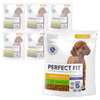 Produktbild von Perfect Fit Sensitive Truthahn Trockenfutter für erwachsene Hunde kleiner Rassen 6x825g