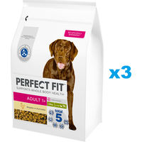 Produktbild von Perfect Fit Trockenvollnahrung Huhn für adulte Hunde großer Rassen Sensitive 3x2,6kg