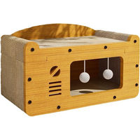 Produktbild von PERFECTLIFE Katzenhaus mit integriertem Kratzbaum und Spielzeug
