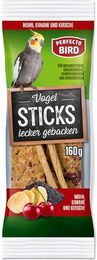 Perfecto Bird Sticks mit Mohn, Banane und Kirsche Knabberstangen für Sittiche 160 g – Bild 1 von 1