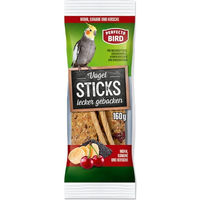 Produktbild von Perfecto Bird Sticks mit Mohn, Banane und Kirsche Knabberstangen für Sittiche 160 g