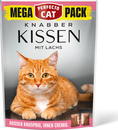 Perfecto Cat Feine Knabber-Kissen mit Lachs MSC für erwachsene Katzen 150g – Bild 1 von 1