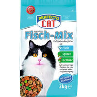 Produktbild von PERFECTO CAT Katzentrockenfutter Fisch-Mix 6 Beutel à 2000 g - 6 x 2000 g
