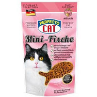 Produktbild von Perfecto Cat Leckerli Feine Mini-Fische mit Lachs für erwachsene Katzen